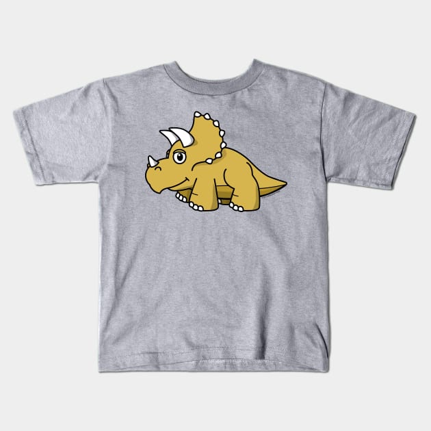Lil' Triceratops Kids T-Shirt by jeffmcdowalldesign